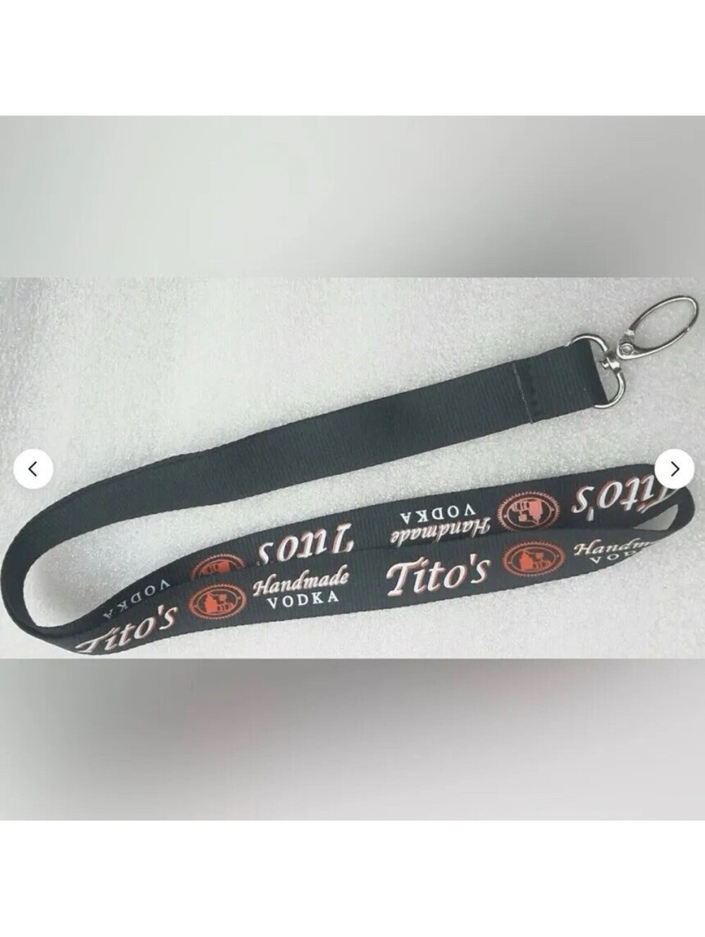 Tito's Handmade Vodka Lanyard Promotional Key Ring Badge Holder Black [COPY]